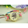 Guten Ruf china taobao bunte elephane Nylon Uhrenarmband Legierung Uhr billig